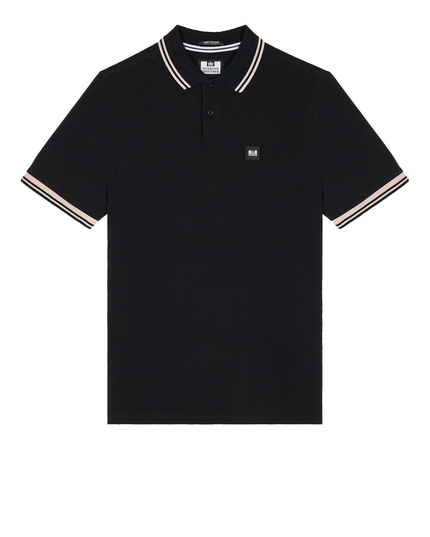 Weekend Offender - Levanto Polo Shirt Black / Alabaster