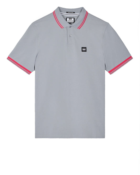 Weekend Offender - Levanto Polo Shirt Smokey Grey / Pink