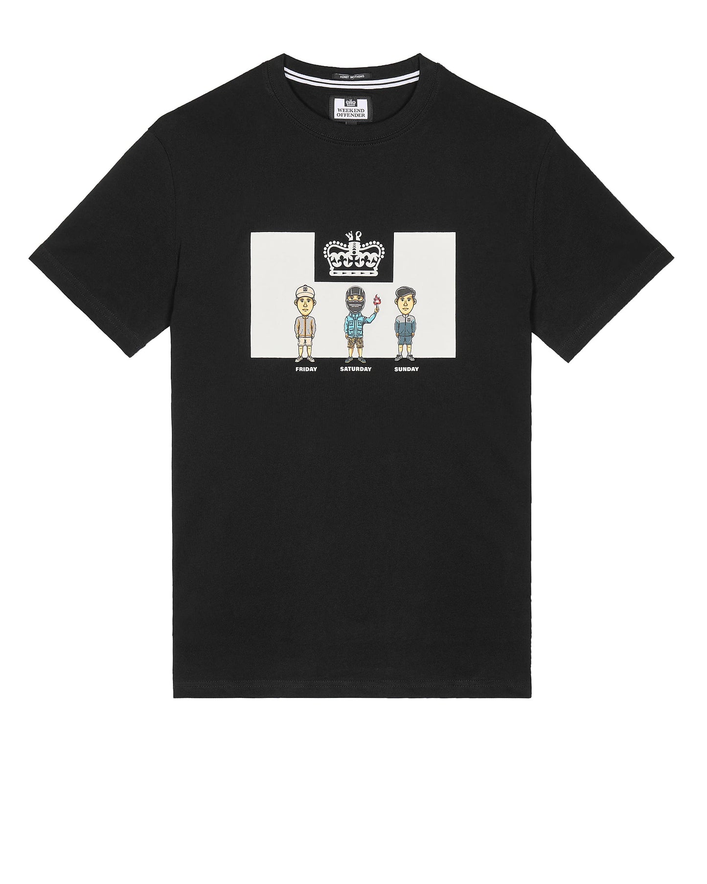 Weekend Offender - Seventy-Two Graphic T-Shirt Black