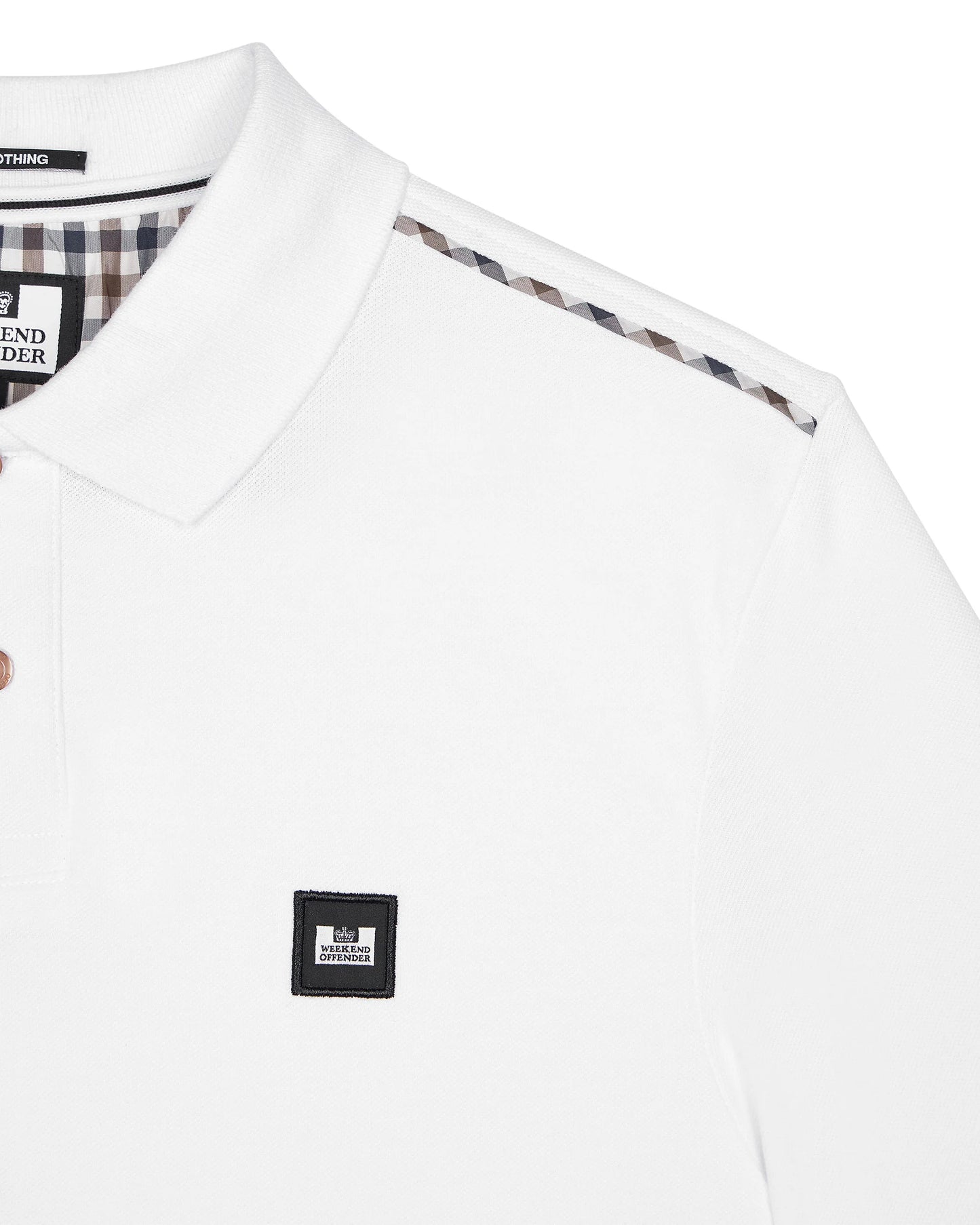 Weekend Offender - Sakai Polo Shirt White