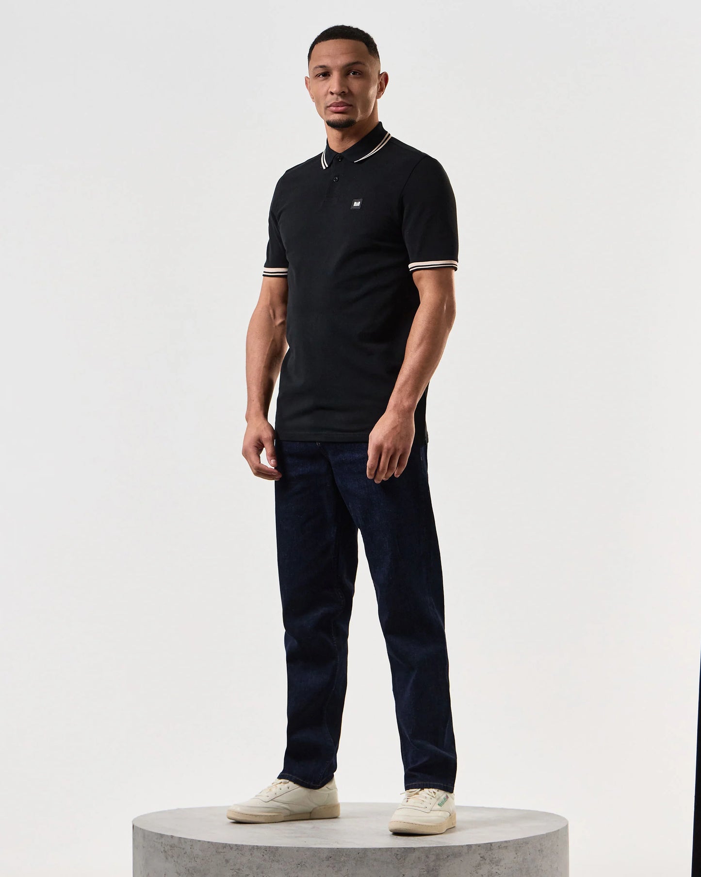 Weekend Offender - Levanto Polo Shirt Black / Alabaster