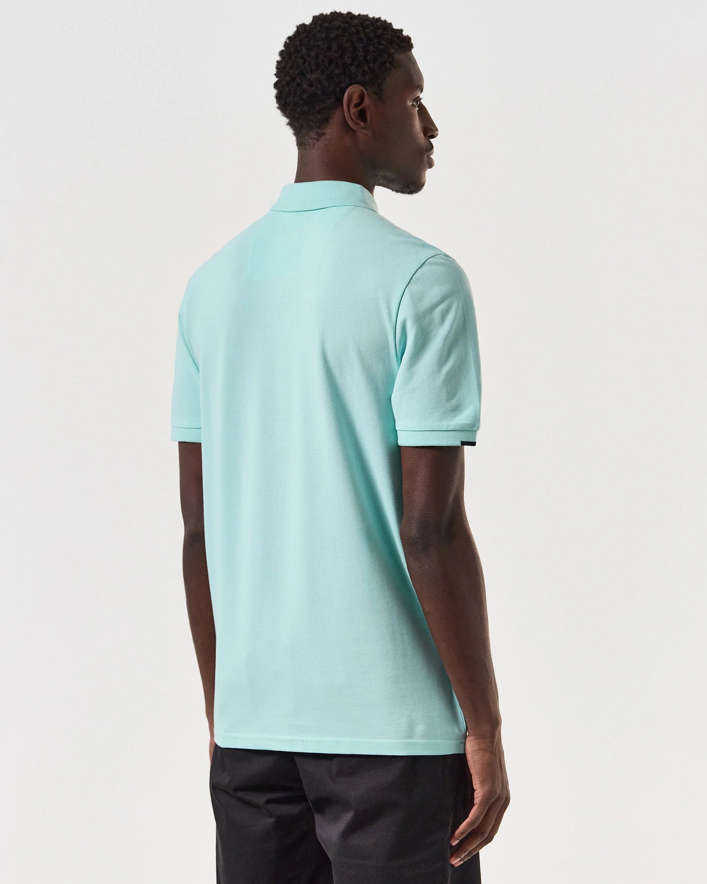 Weekend Offender - Rivas Polo Shirt Celeste Green / Navy