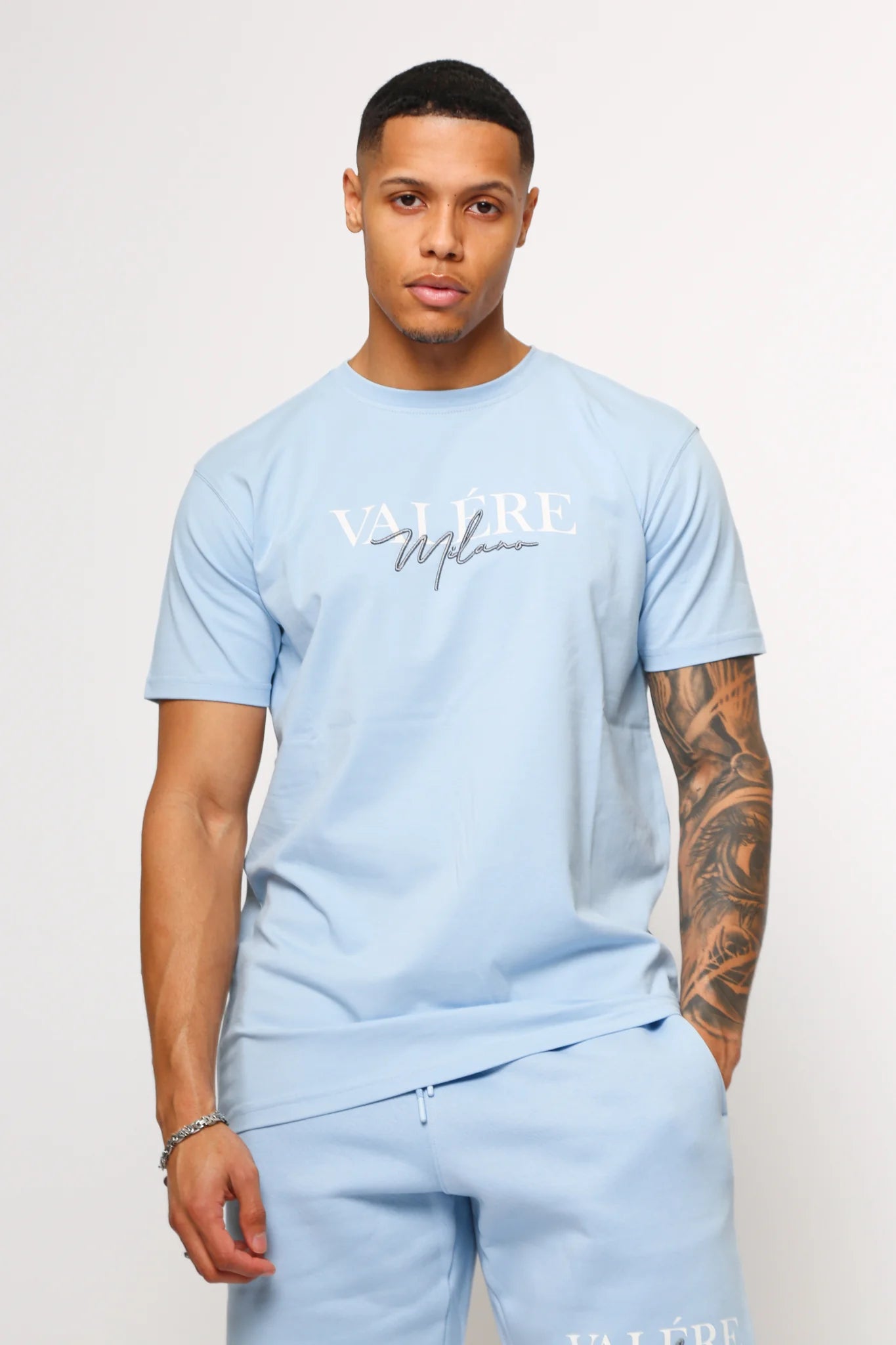 Valere - Copione T-Shirt Shorts Set Sky