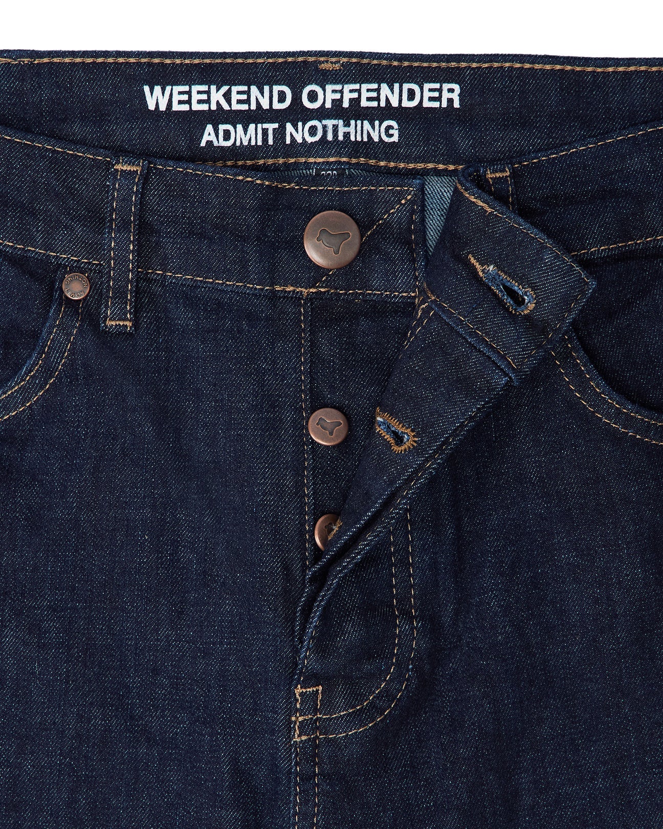 Weekend Offender - 444 Easy Dark Rinsed Denim Jeans