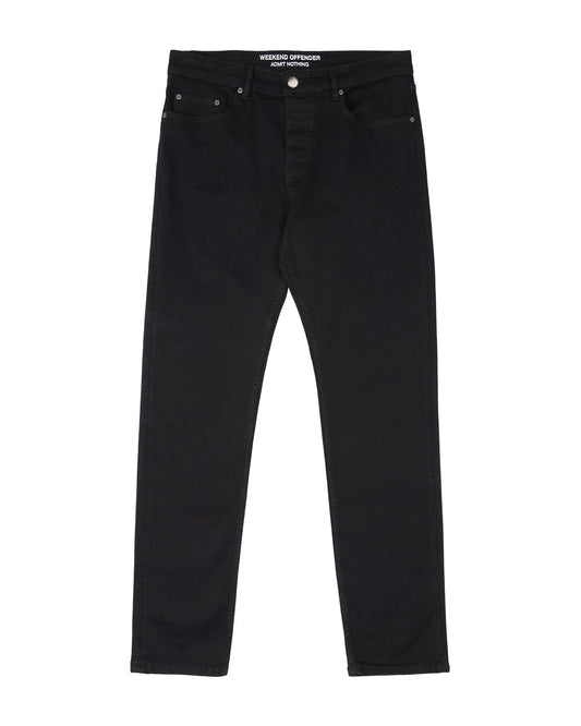 Weekend Offender - 444 Tapered Black Denim Jeans