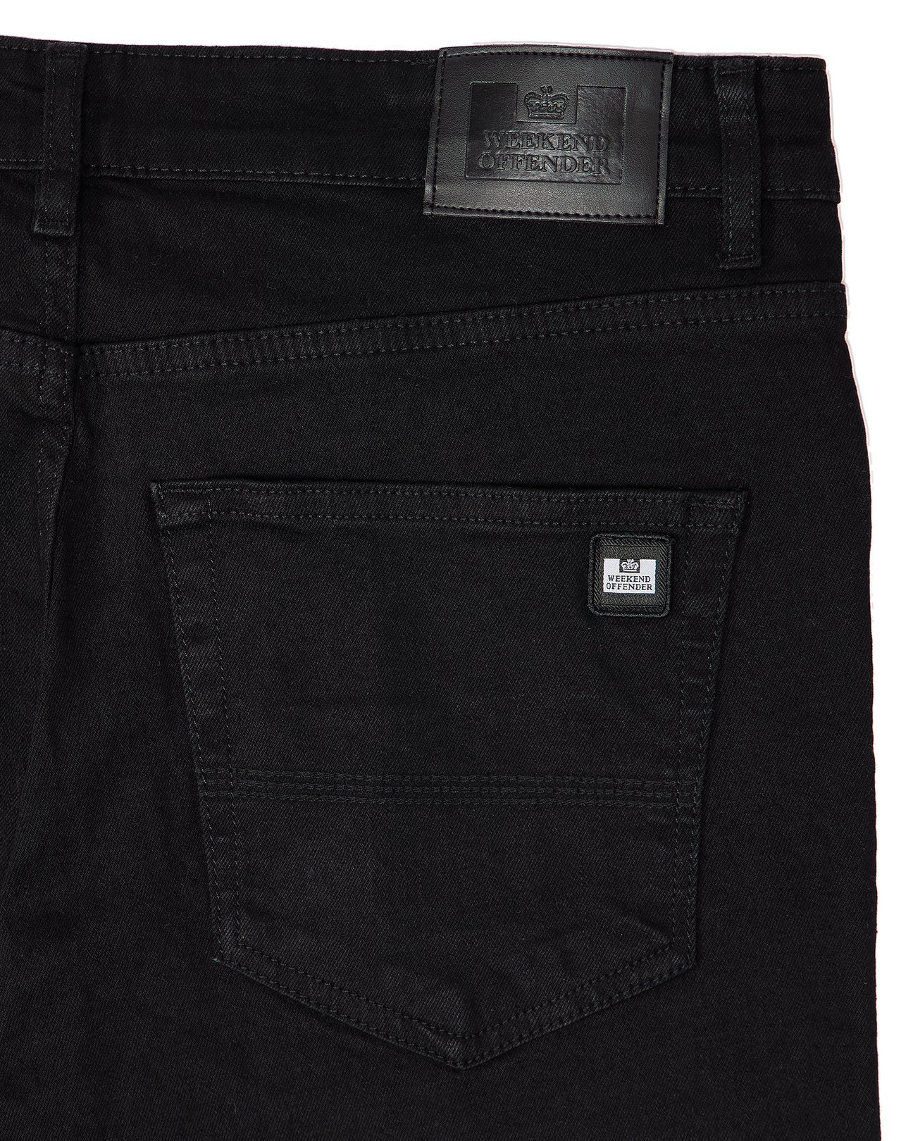 Weekend Offender - 444 Tapered Black Denim Jeans