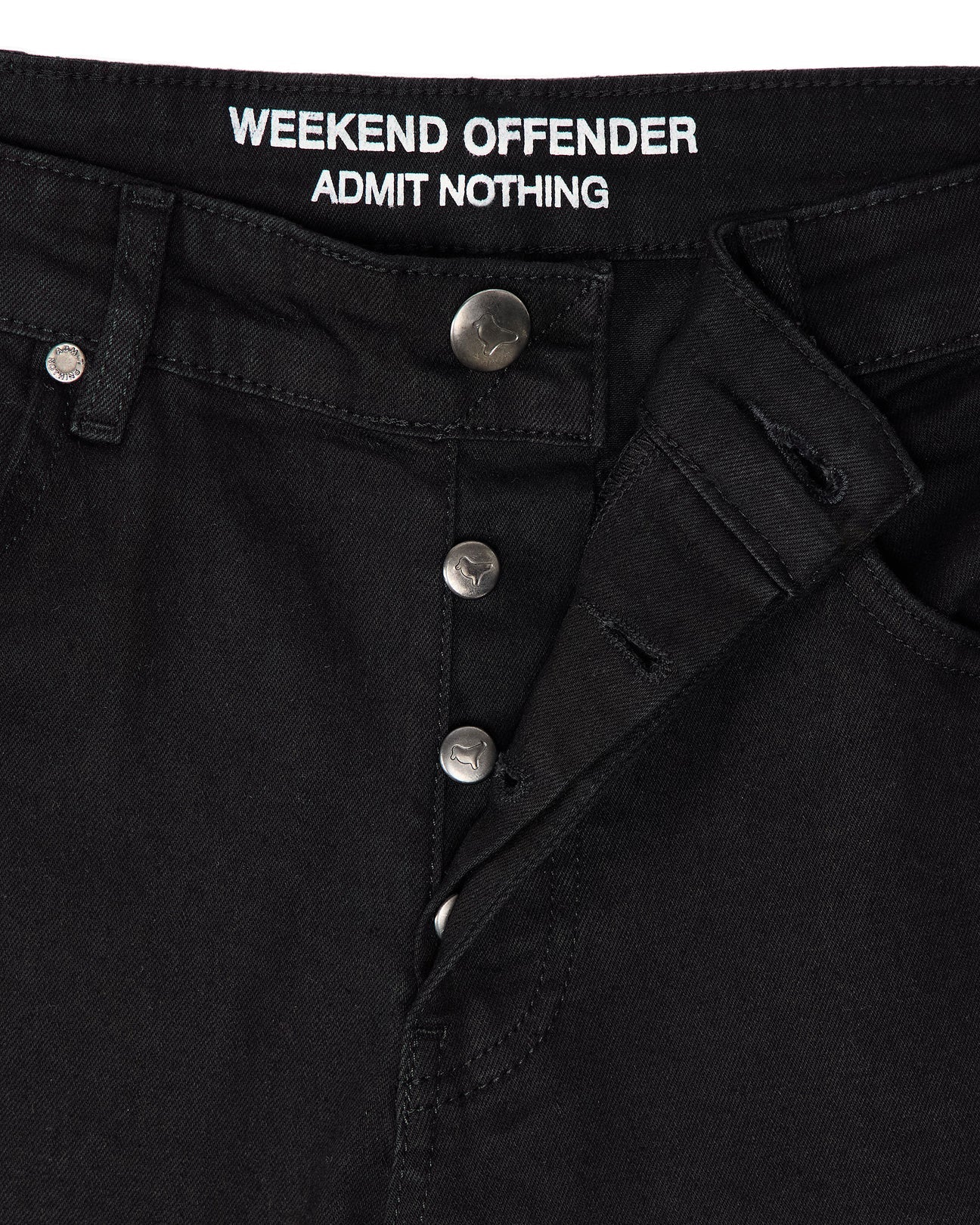 Weekend Offender - 444 Tapered Black Denim Jeans
