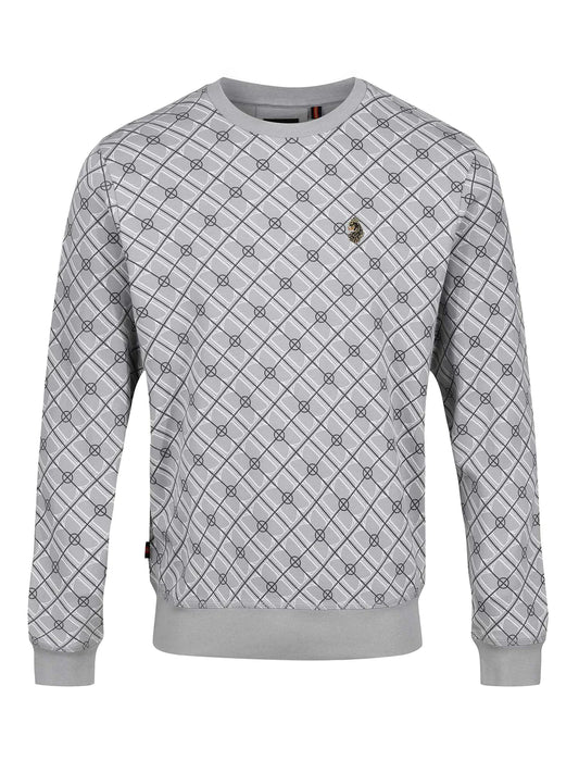 Luke 1977 - Dennison 2 Print Sweatshirt Grey