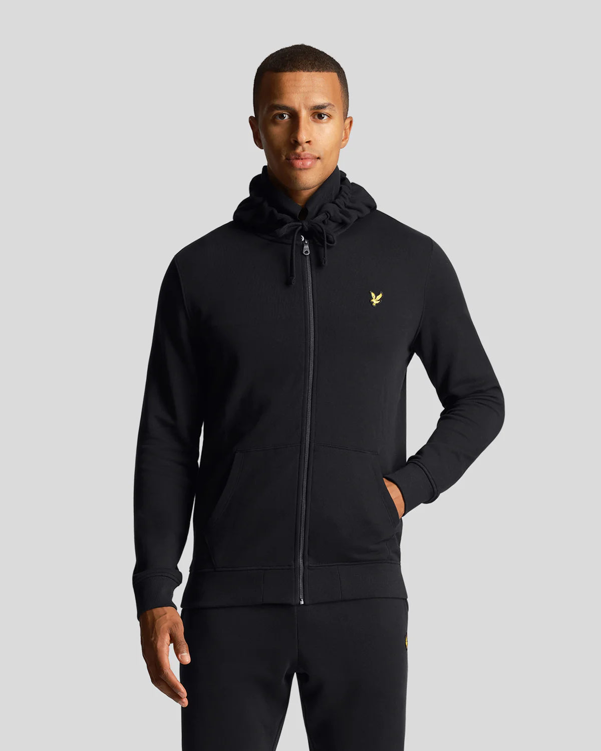 Lyle & Scott - Zip Through Hoodie Black