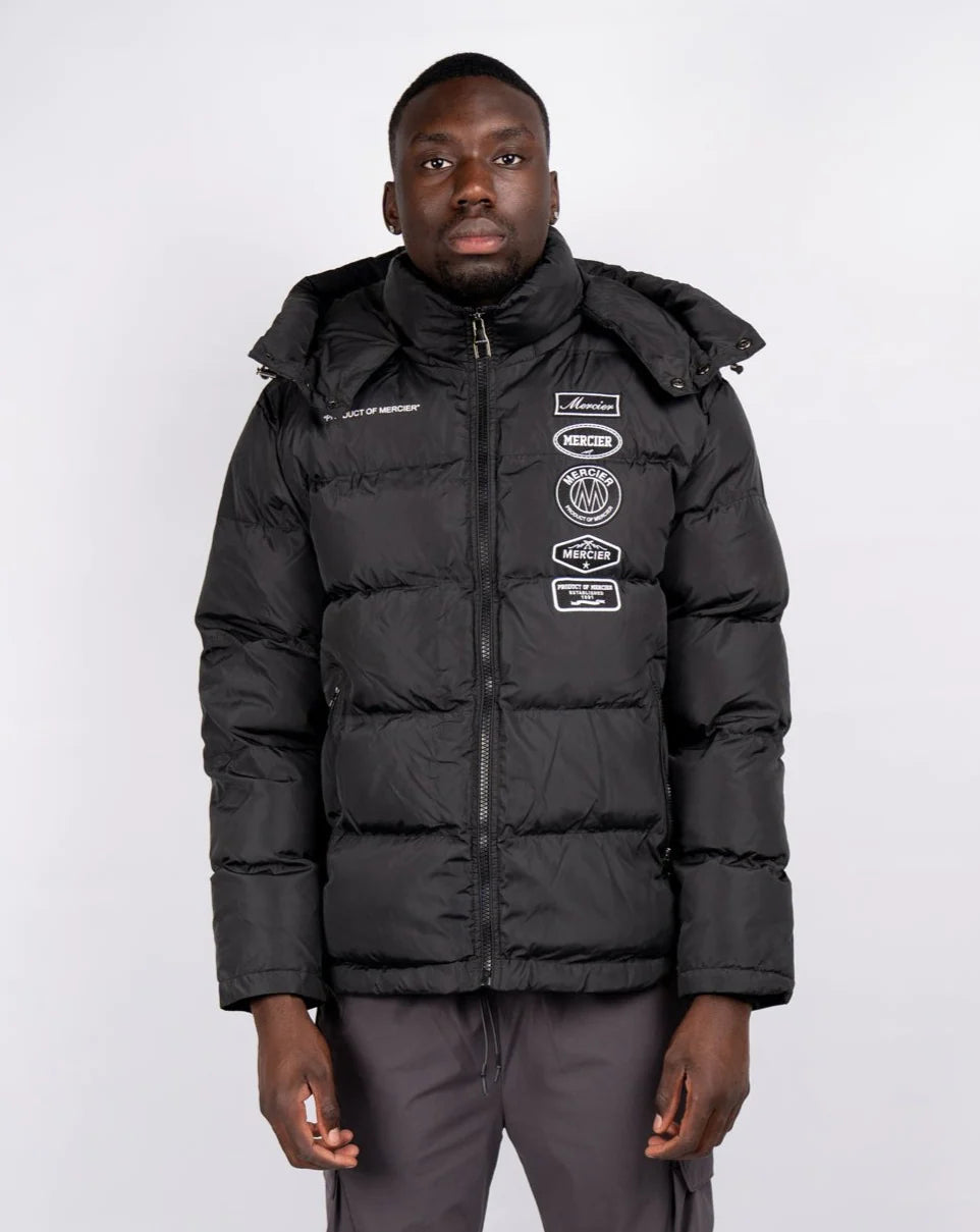 Mercier - Black Mono Hybrid Puffer Jacket